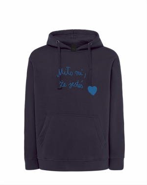 Bluza granat ,,JESTEŚ'' unisex NANCY x Miło Mi Tu