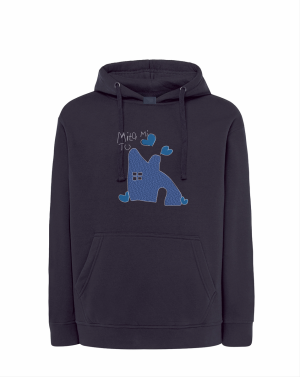 Bluza granat dziecięca ,,DOMEK'' unisex NANCY x Miło Mi Tu