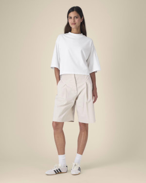 Personalizowana koszulka CROP BOXY PREMIUM damska – haft lub nadruk