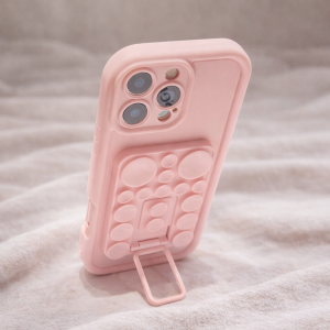 Etui do nagrywania rolek z przyssawkami PREMIUM – pudrowy róż Iphone 16 pro