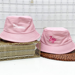 kapelusik różowy dziecięcy Bucket HAT