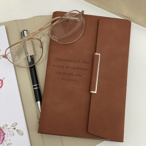 Planner Elegancki Brązowy