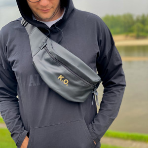 Nerka męska czarna personalizowana twoim haftem