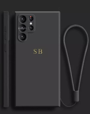 czarne etui z tłoczeniem Samsung A53 5G