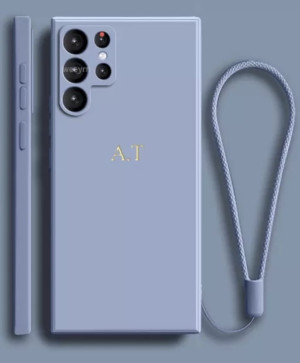 błękitne etui z tłoczeniem Samsung S20 FE