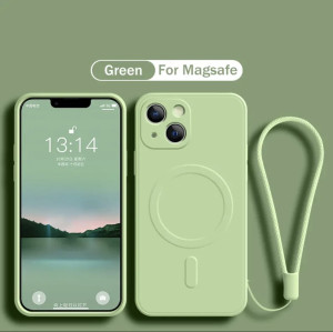 PISTACJOWE Etui z tłoczeniem MAGSAFE Iphone 13