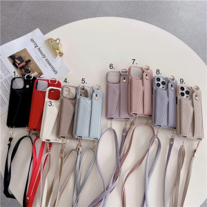 etui z kieszonką i paskiem Iphone 13 pro max