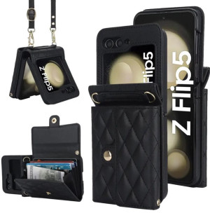 Etui z portfelem czarne Samsung Z flip 5