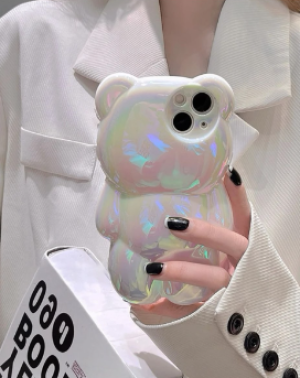 Błyszczące misiowe etui Iphone 14 Max / 14 Plus