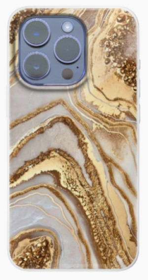 Biało-złote etui marmurkowe Iphone 11 PRO