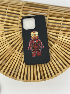 etui czarne IRON MAN z twoim nadrukiem