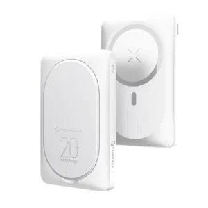 F-ENERGY F10K2 MagStand powerbank kompatybilny z MagSafe PD QC3.0 5A 20W 10 000 mAh biały