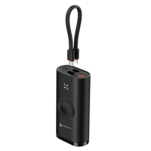 F-ENERGY F10k1 powerbank kompatybilny z Apple Watch PD QC3.0 5A 22,5W 10 000 mAh czarny