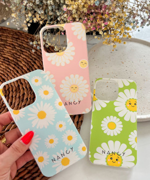 Etui stokrotki pastelowe Samsung A55 5G
