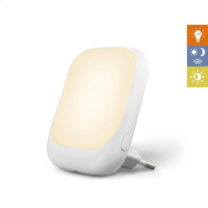Veilleuse prise bébé automatique   lumière douce Blanc