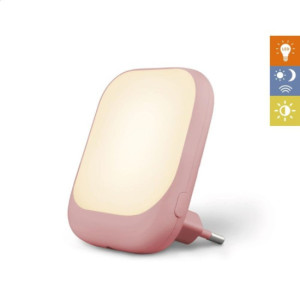 Veilleuse prise bébé automatique   lumière douce Rose
