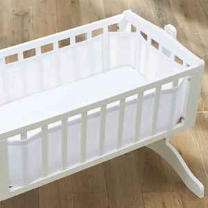 Breathable Baby Tour de lit respirant pour berceau Etoiles roses