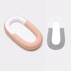 Pack Réducteur de Lit + Housse de Rechange Gris Beige