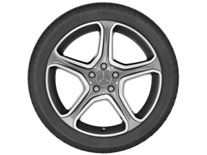5 Speichen Felge 19 Zoll glanzgedreht GLK Baureihe X204 A20440128007X21