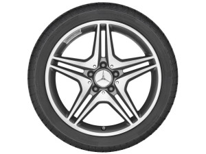 AMG 5-Doppelspeichen Felge 18 Zoll, A, B & CLA-Klasse, 7,5 J x 18 ET 52, titangrau A17640103027X21