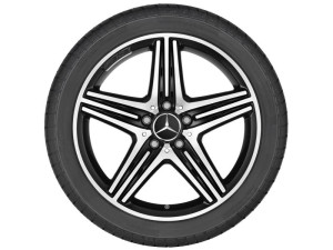 AMG 5-Speichen Felge 18 Zoll, A, B & CLA-Klasse 8 J x 18 ET 48, schwarz A17640104027X23