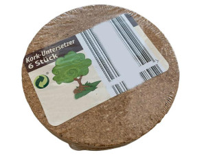 Kork Untersetzer 6er Pack