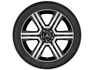 GLC Baureihe X253 Sommerkomplettrad 6-Speichen-Rad Schwarz Glanzgedreht 235/55 R19 Q44067191001A