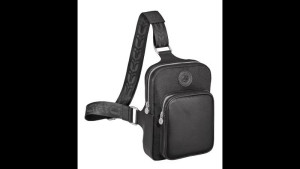 Crossbag aus Polyamid und Leder