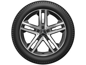 5-Doppelspeichen-Rad 19 Zoll GLB glanzgedreht A24740139007X23