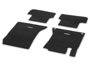 Veloursmatten CLASSIC Satz 4-teilig Einfassung kristallgrau - A1176808100697N88