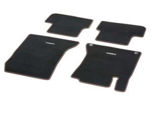 Veloursmatten CLASSIC Satz 4-teilig Einfassung nussbraun A-Klasse Baureihe 176 - A1176808100698S69