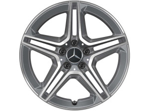 AMG 5 Doppelspeichen Felge 18 Zoll glanzgedreht A/B-Klasse Baureihen W177/W247 A17740115007X44