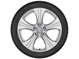 GLC Baureihe X253 Sommerkomplettrad 5-Speichen-Rad Vanadiumsilber 235/60 R18 Q440651910170