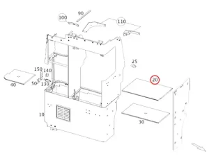 Original Mercedes-Benz Marco Polo Einlegeboden Einbauschrank rechts vorn oben – Baureihe 447 (A4476164500)