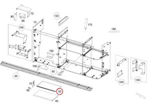 Original Mercedes-Benz Marco Polo Baureihe 447 Zwischenboden mitte unten für Küchenschrank – A4476930100