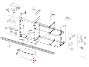 Original Mercedes-Benz Marco Polo Zwischenboden Mitte für Küchenschrank – Baureihe 447 | A4476930900