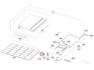 Original Mercedes-Benz Marco Polo Baureihe 447 Drehknopf für Bettverlängerung – Teilenummer A4477600101