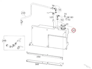 Original Mercedes-Benz Marco Polo Abwassertank – Baureihe 447 | Teilenummer A4478450100