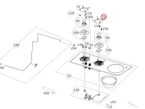 Original Mercedes-Benz Marco Polo Topfträger für Gaskocher – Baureihe 447 | A4478451900