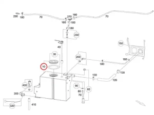 Original Mercedes-Benz Marco Polo Baureihe 447 Frischwassertank – Teilenummer A4478601800