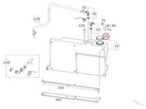 Original Mercedes-Benz Marco Polo Baureihe 447 Verschlussdeckel für Abwassertank – Teilenummer A4478690100