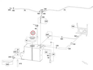 Original Mercedes-Benz Marco Polo Baureihe 447 Verschlussdeckel Frischwassertank – Teilenummer A4478690800