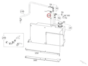 Original Mercedes-Benz Marco Polo Baureihe 447 Füllstandssensor für Abwassertank – Teilenummer A4479051906