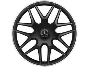AMG Schmiederad im Kreuzspeichen-Design 22 Zoll Felgenhorn glanzgedreht A46340120007X71