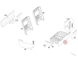 Original Mercedes-Benz Marco Polo Baureihe 447 Ablagebox Staufach unter dem Sitz – Teilenummer A63992004019051