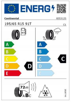 A/B/CLA-Klasse Winterrad Stahl Schwarz 195/65 R15 91T Continental ContiWinterContact TS 830 P MO Q44012111002A