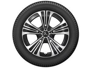 Mercedes Winterrad E-Klasse Baureihe: 214 geprüfte Junge Räder Q2 18 Zoll 225/55R18 102 H schwarz glanzgedreht RDK inkl.