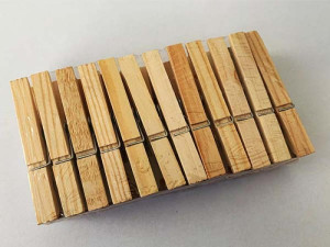 Wäschklammern aus Holz 24-er pack