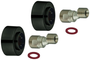 Grohe S-Anschluss 48453 1/2"" x 3/4"" Verstellbarkeit 7,5mm hard graphite geb., 48453AL0 48453AL0"