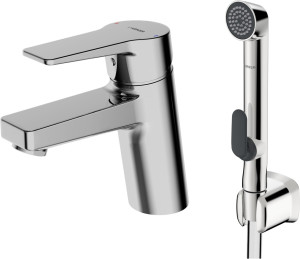 Waschtisch-Einhandmischer Hansatwist 0930 m. Funktionsbrause, verchromt, 09302203 9302203